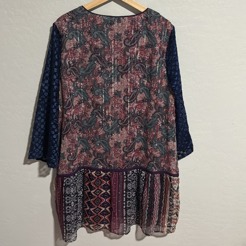 Soft Surroundings Patchwork Gem Tunic Extra Large - image 7